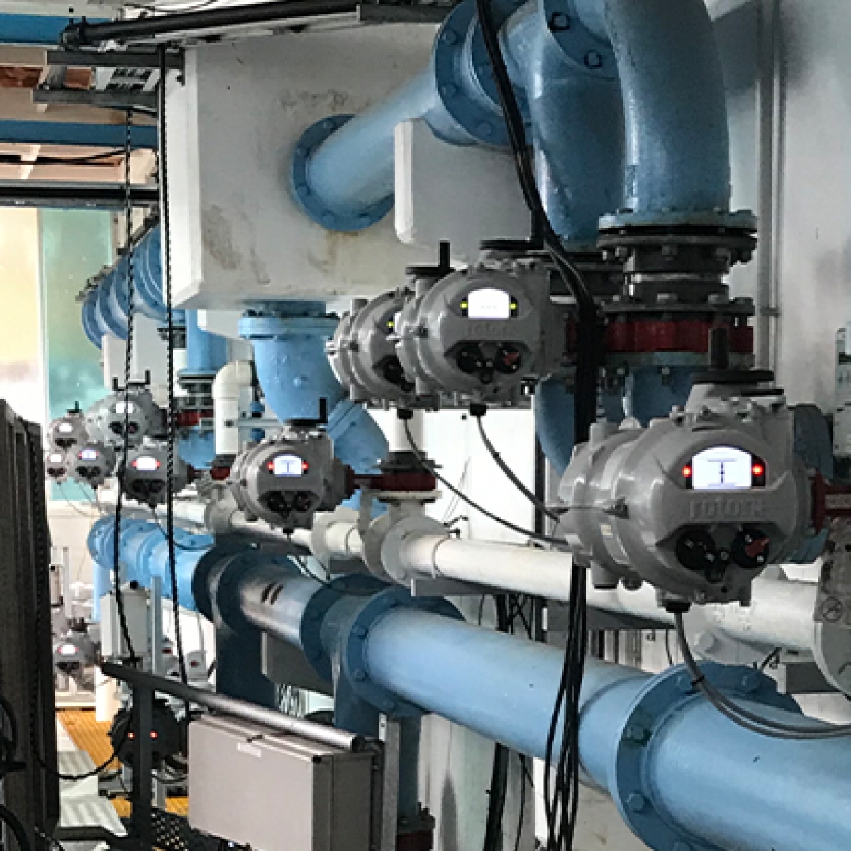 IQ actuators installed at Morrinsville water supply site.